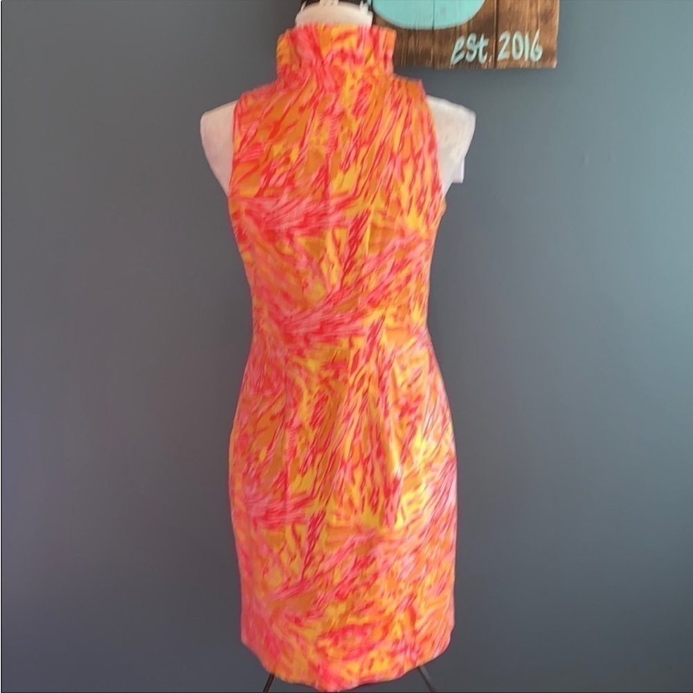 Just… Taylor Ruffle Neck Sleeveless Dress Sz 6 EUC - Picture 4 of 7
